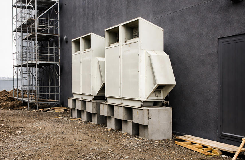 新千歳空港ビジネスジェット施設　新設エアコン工事